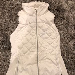 White lulu lemon warm vest